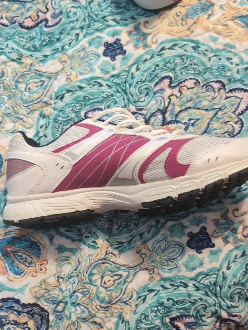Athletech White and Pink Women's Athletic Sneakers